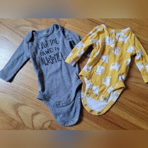 Cat Long Sleeve Onesie Set